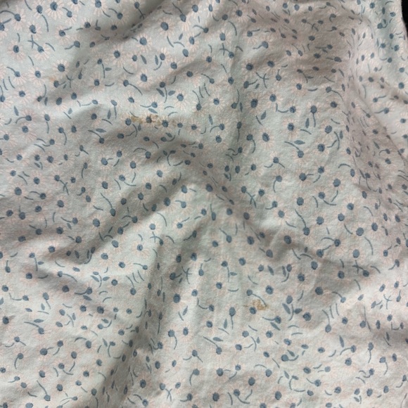 Blue sky skirt floral flowers patch work style blue green yellow sweet boho y2k - Picture 8 of 8